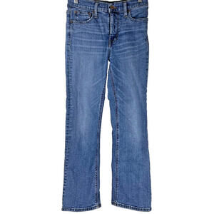 J.Crew Mercantile Medium Wash Cotton Denim Cropped Bootcut Jeans Size 26